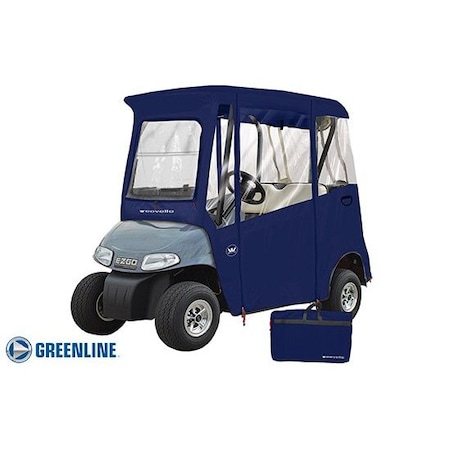 Eevelle Greenline 2 Passenger Drivable Golf Cart Enclosure - Navy GLEEZN02